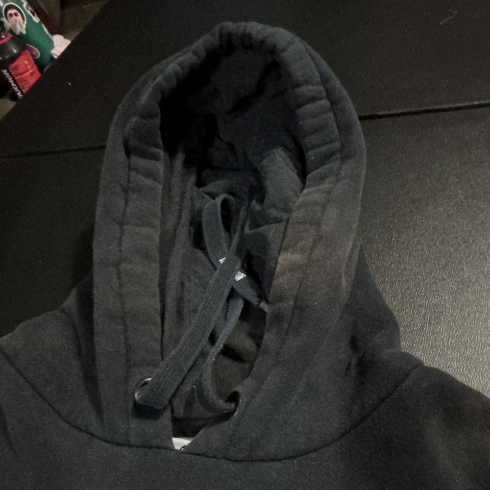 Vintage Metal Mulisha M Black Fleece Pullover Hoodie Men Graphic Skulls Goth - Picture 3 of 7